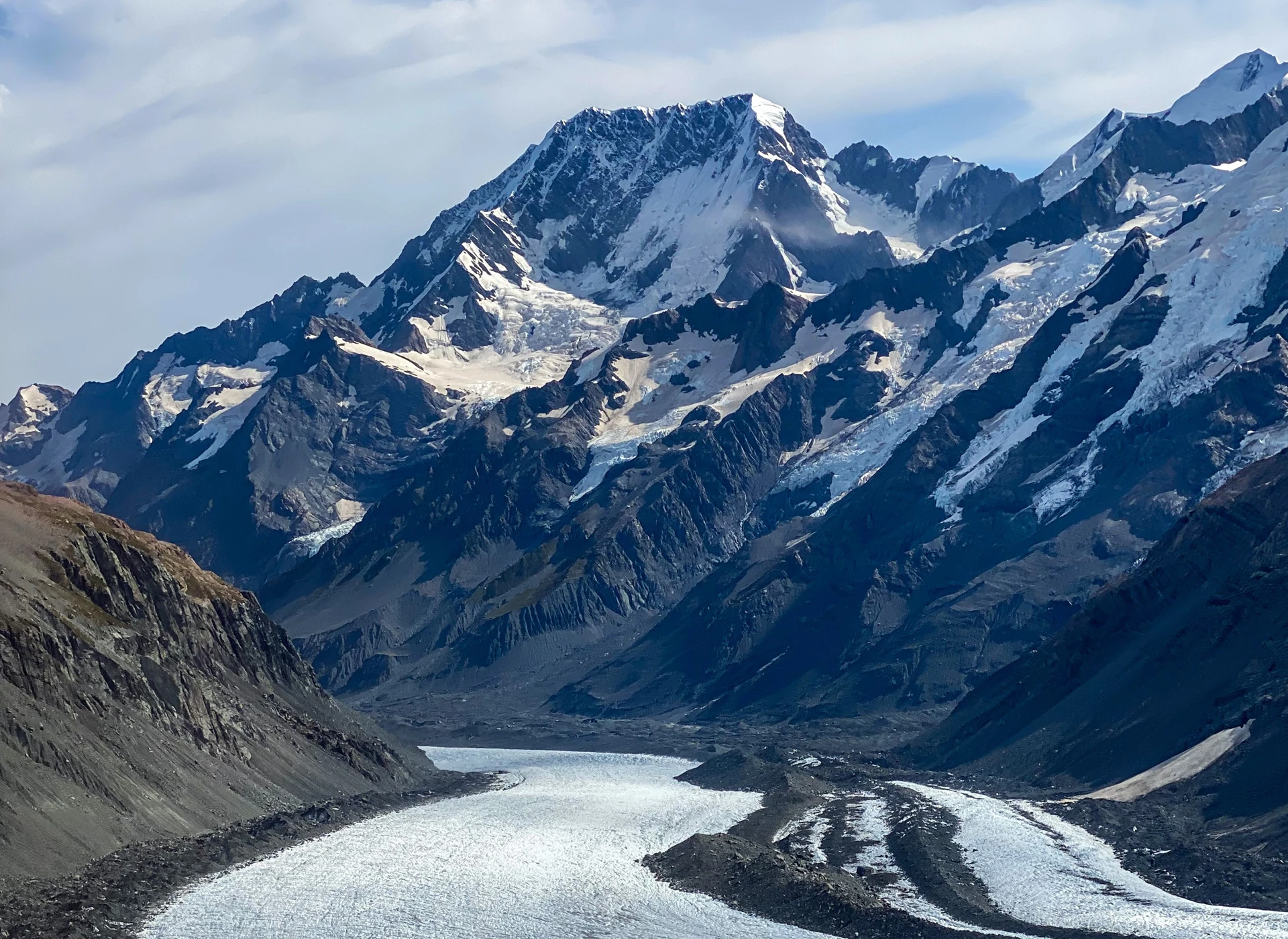 Tasman Glacier Leading To Mt Cook Edited