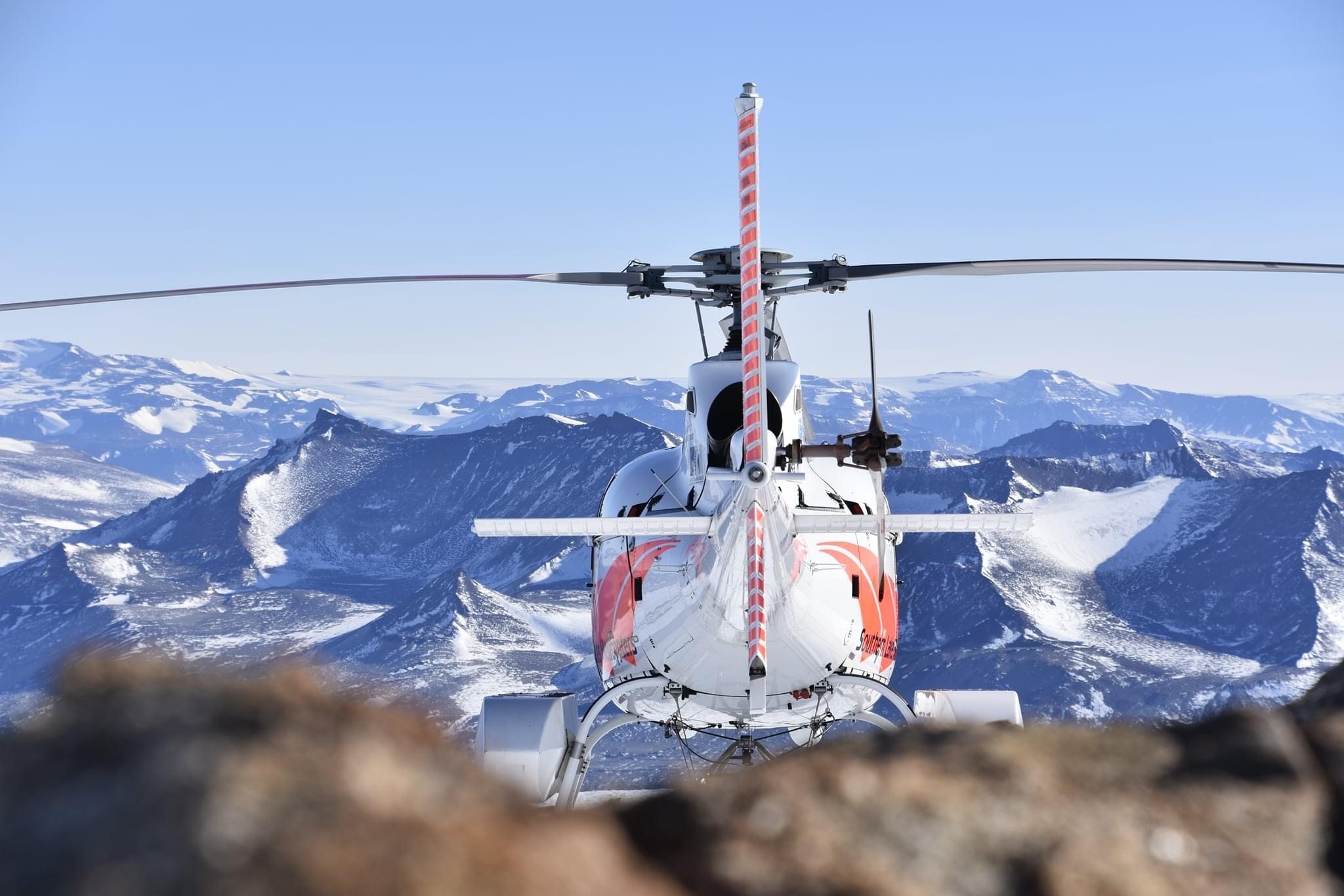 Our Helicopters supporting critical studies in Antarctica